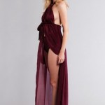 La Lilouche Delia bow tie maxi Gown - Bedroom Hymns 2012