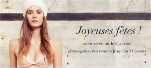 L'équipe du Blog Lingerie s'associe aux marques pour vous souhaiter de très belles fêtes!