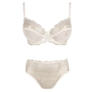 Gardenia Underwired Bra and Hi Cut Brief