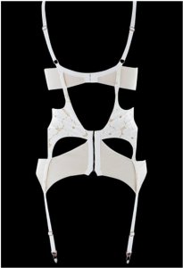 Lucy Lace Basque Ivory