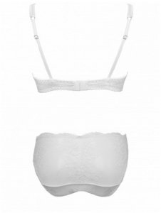 Silk Push up Plunge Bra and Lace Derierre Brief