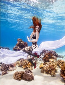 Underwater photo shoot