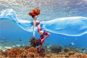 Underwater photo shoot