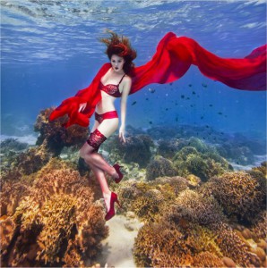 Underwater photo shoot