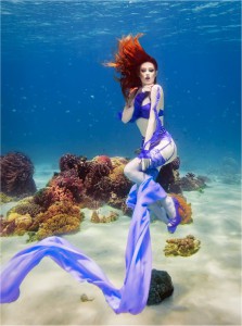 Underwater photo shoot