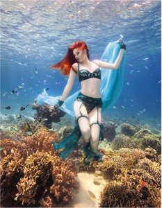 Underwater photo shoot