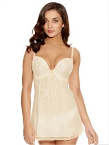 Ivory Moulded Plunge Babydoll