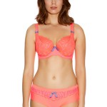 Starlet Neon Pink Plunge Balcony Bra