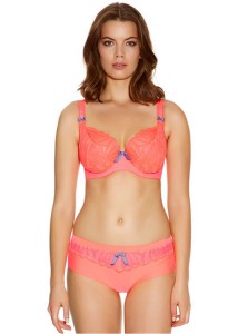 Starlet Neon Pink Plunge Balcony Bra