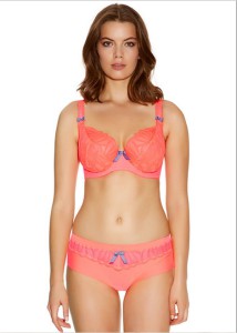 Starlet Neon Pink Vertical Seam Bra