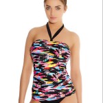 Graffiti Bandeau Tankini