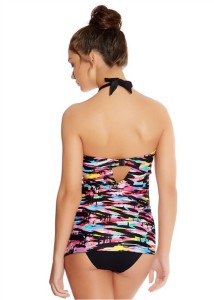 Graffiti Bandeau Tankini