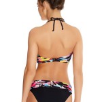 Graffiti Padded Bandeau Bikini Top