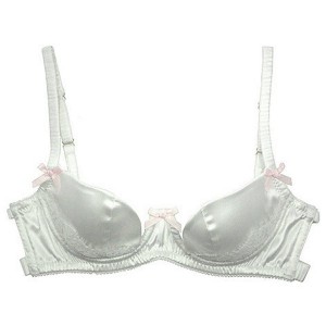 Bridal silk plunge bra