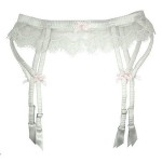 Bridal silk suspender