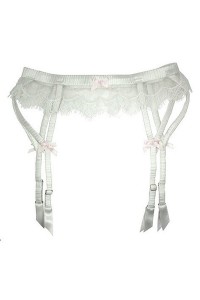 Bridal silk suspender