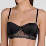 SG bustier push-up noir irisé