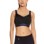 Active Electric Black Moulded Crop Top Sports Bra