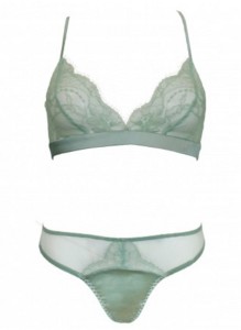 Mint Lace Boudoir Bra & Brief